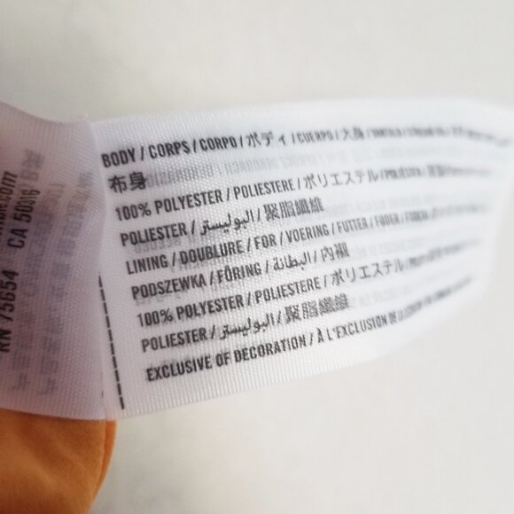 Abercrombie & Fitch Ruched Satin Slip Midi Dress XLP Marigold Dark Yellow $120 - Picture 14 of 16